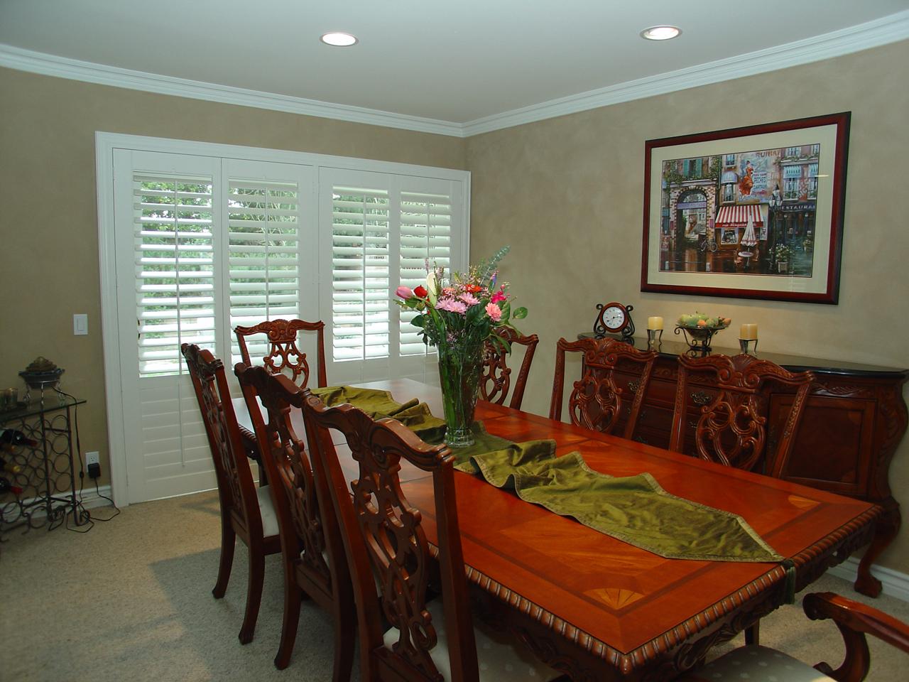 dining room shutters