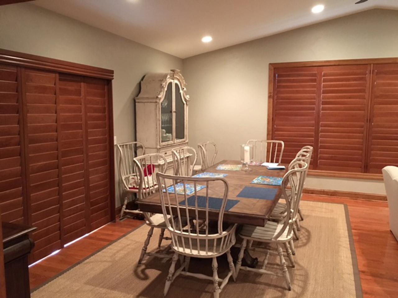 dining room shutters