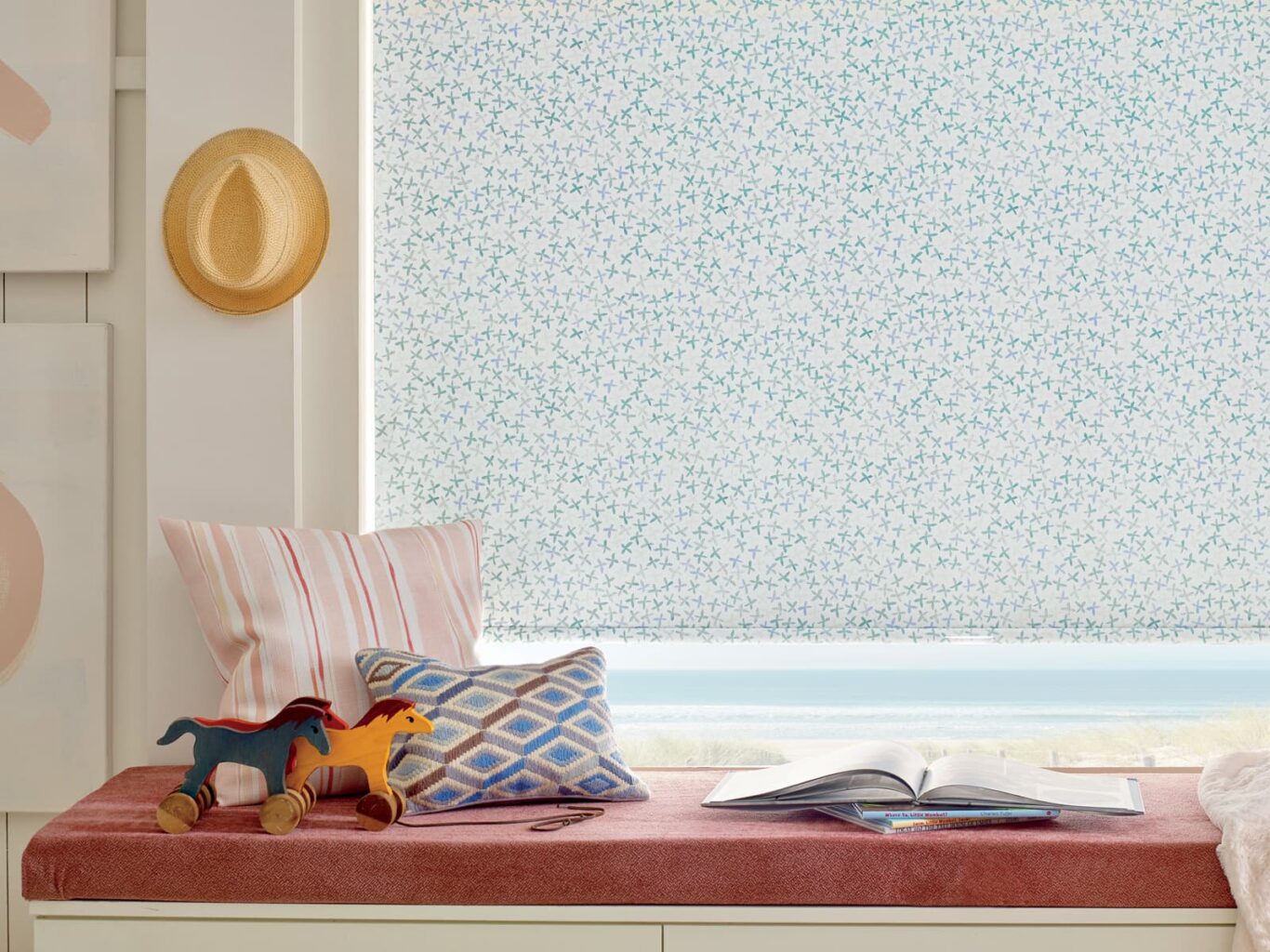 Design Studio Roman Shades in a kids room