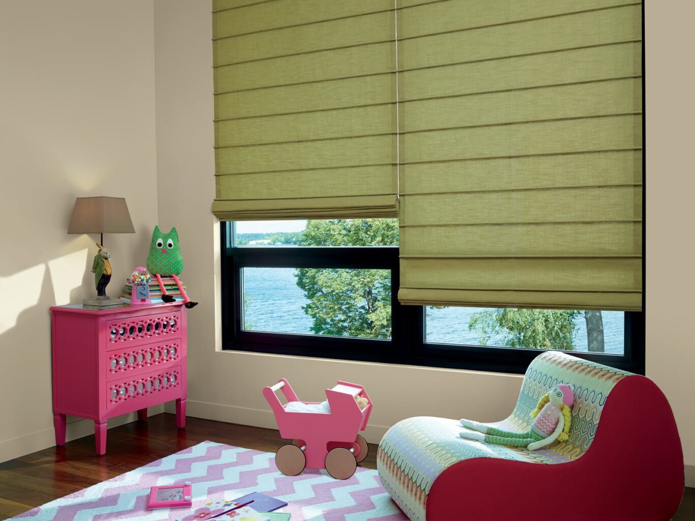 Design Studio™ Roman Shades in a child's room