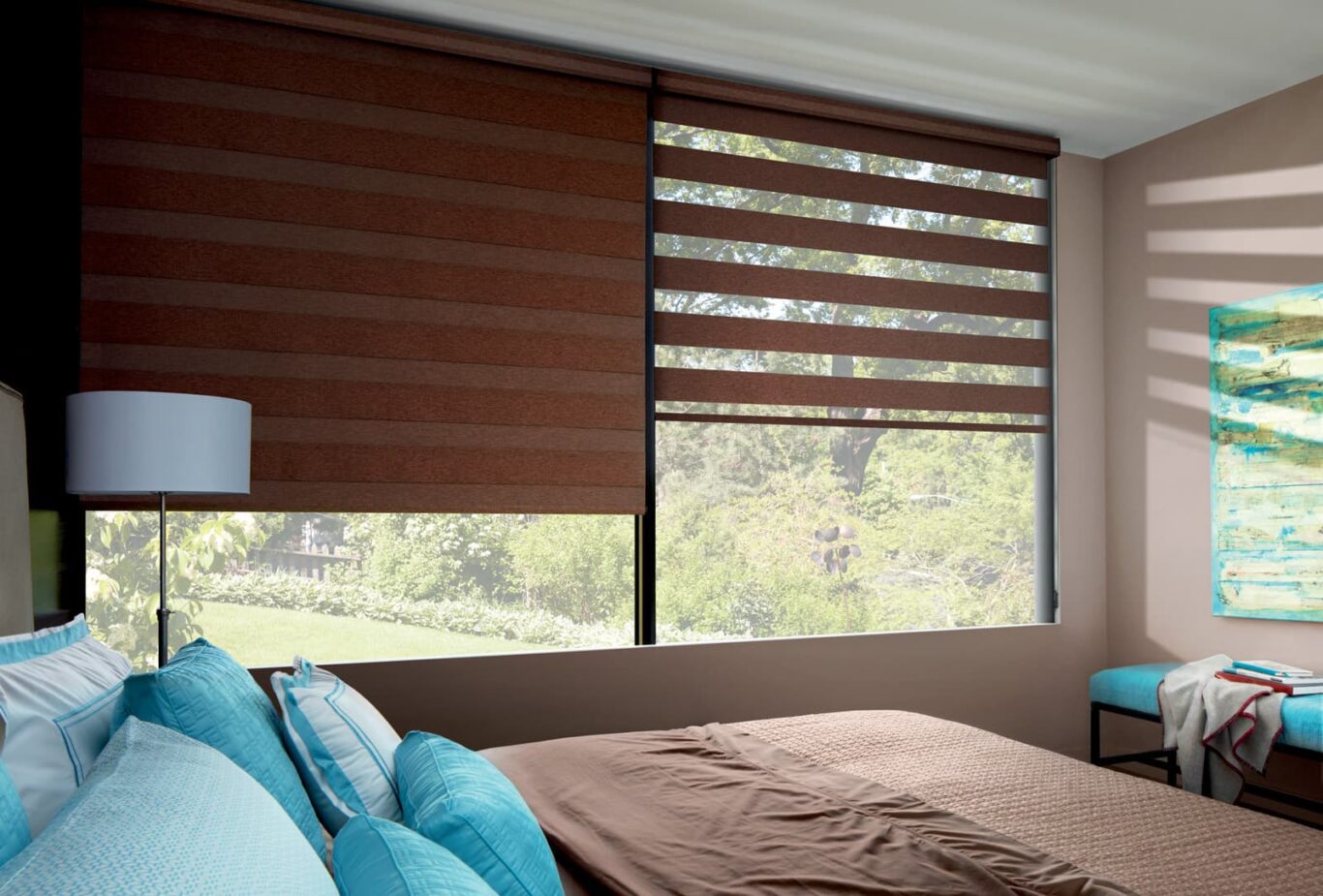 Designer Banded Shades