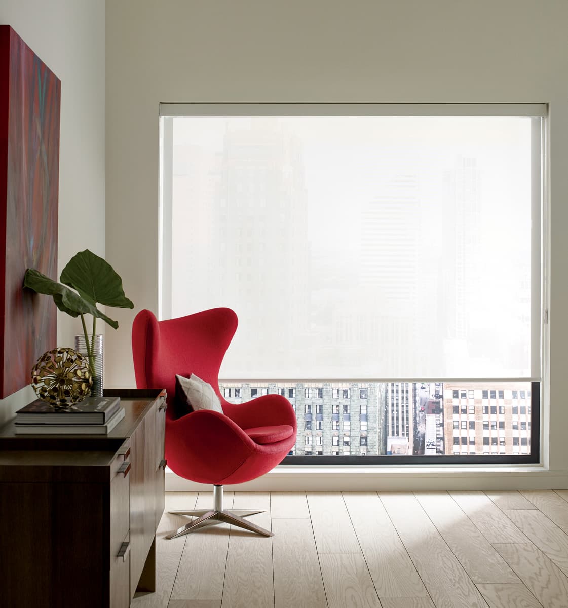 Designer Screen Shades umbria 5 bedroom after Designer Screen Shades