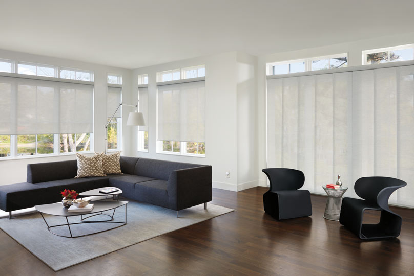 Designer Screen Shades In Modern Home