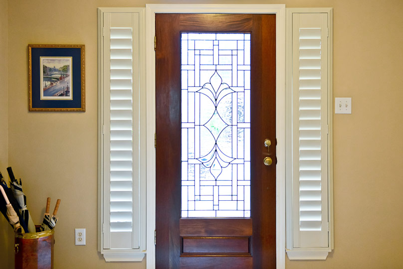 Entry Door Sidelight Shutters