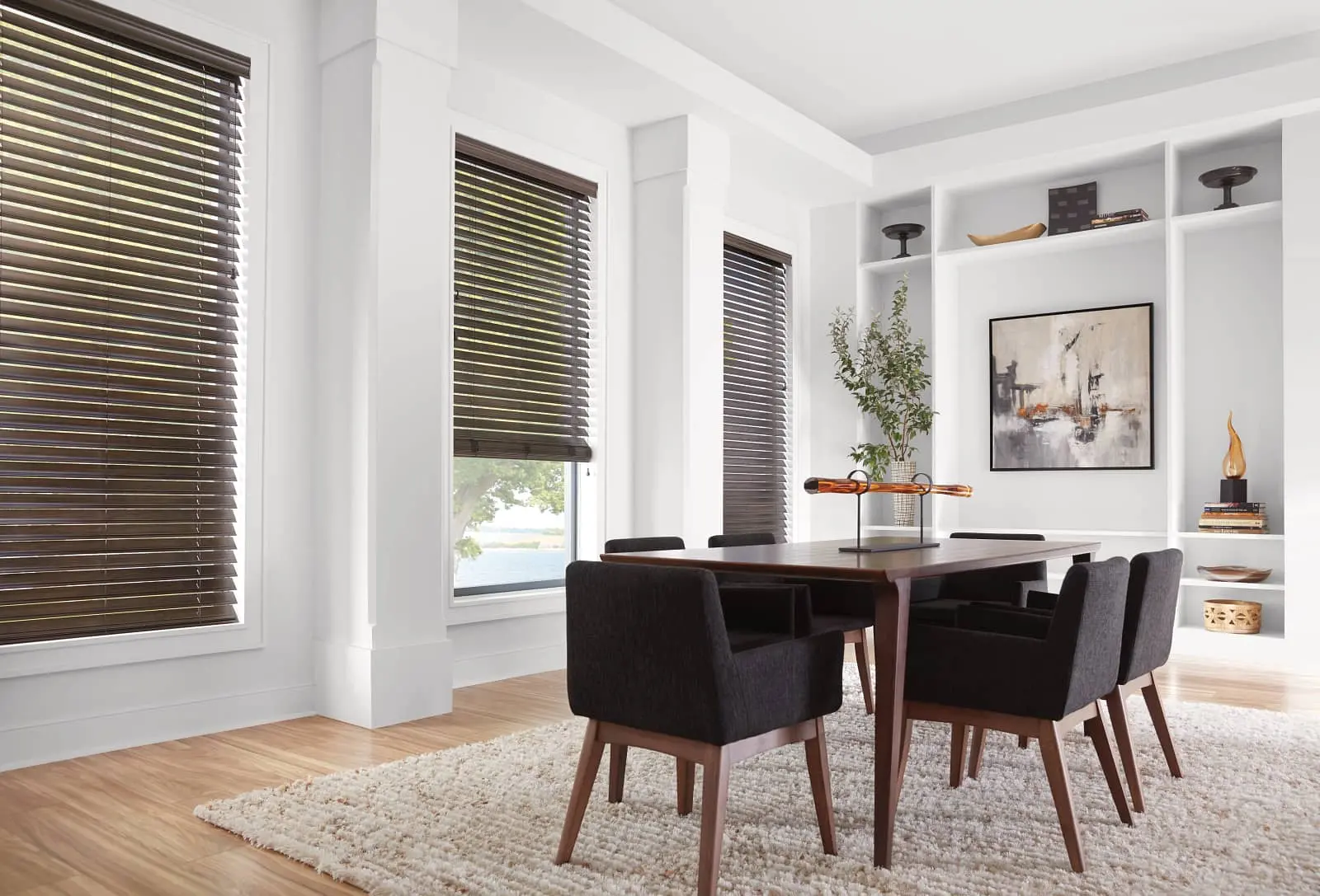 Everwood Blinds in a dining room