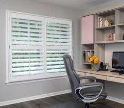 Shutters in a home office