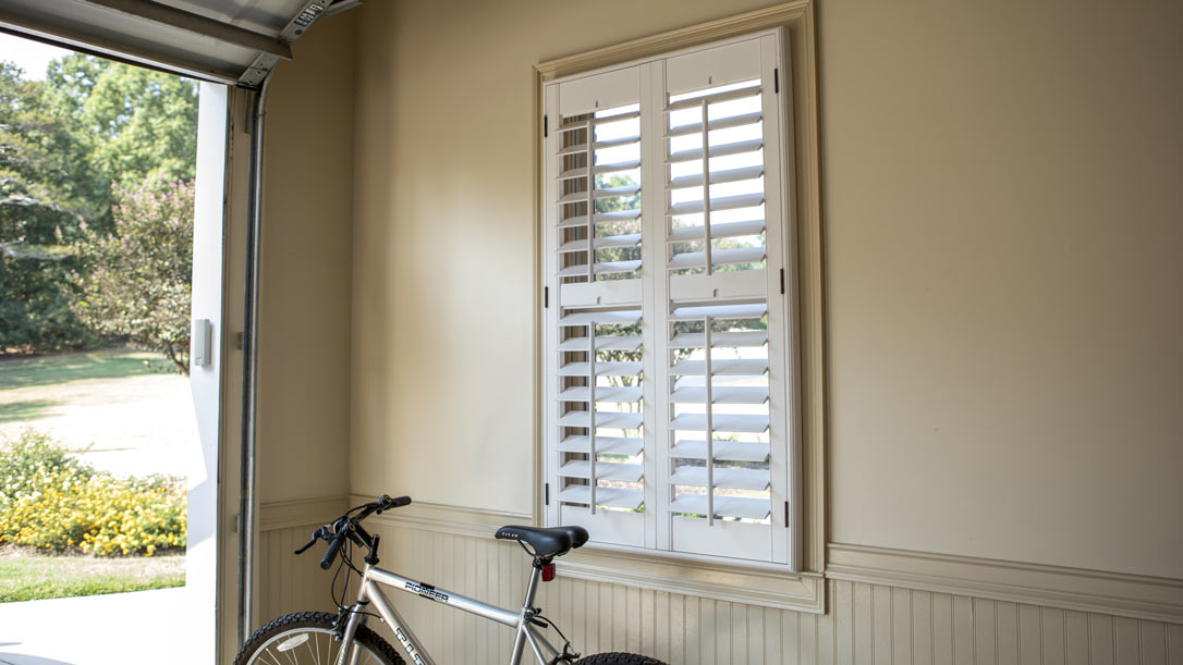 Heritage Shutters in Garage
