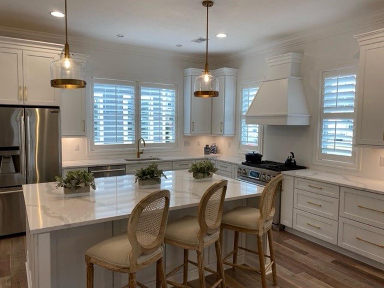 Louverwood shutters in kitchen