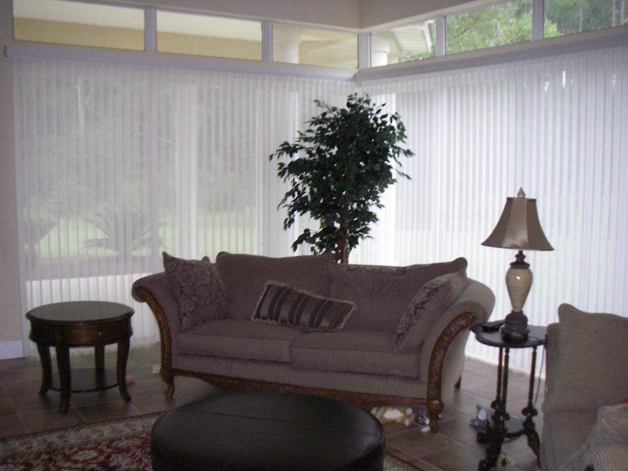Luminette panels in living room