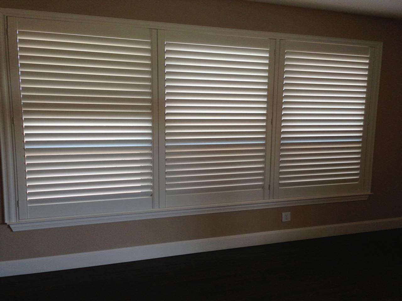 shutters in a living room