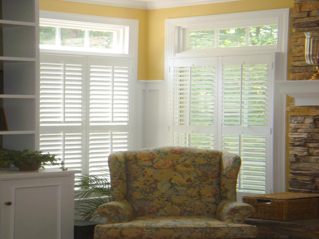 shutters in a living room