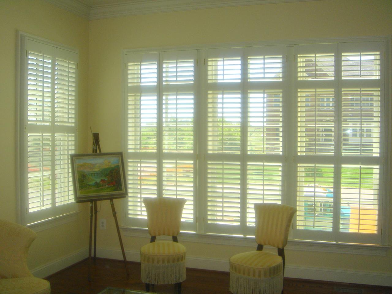 shutters in a living room