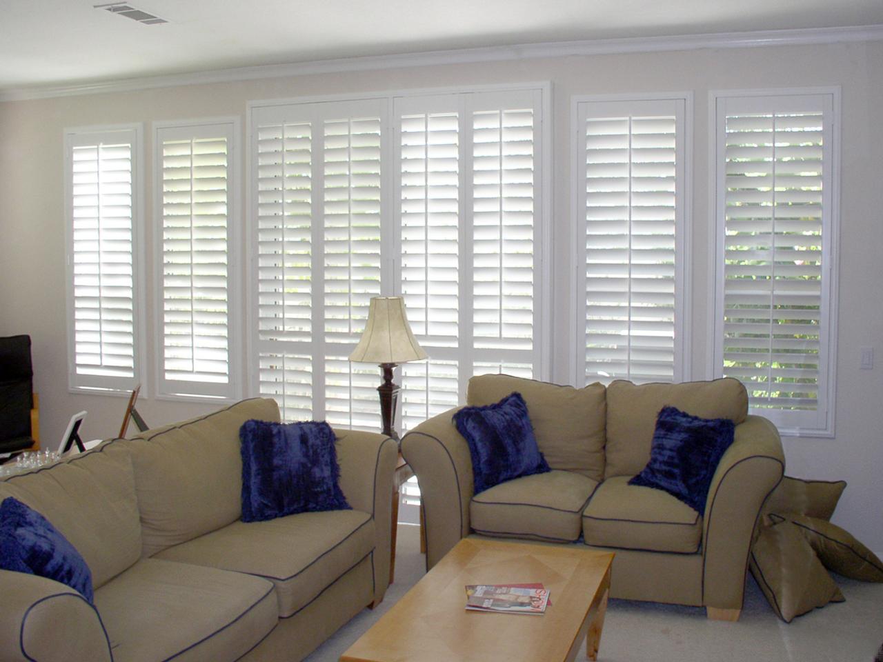 shutters in a living room