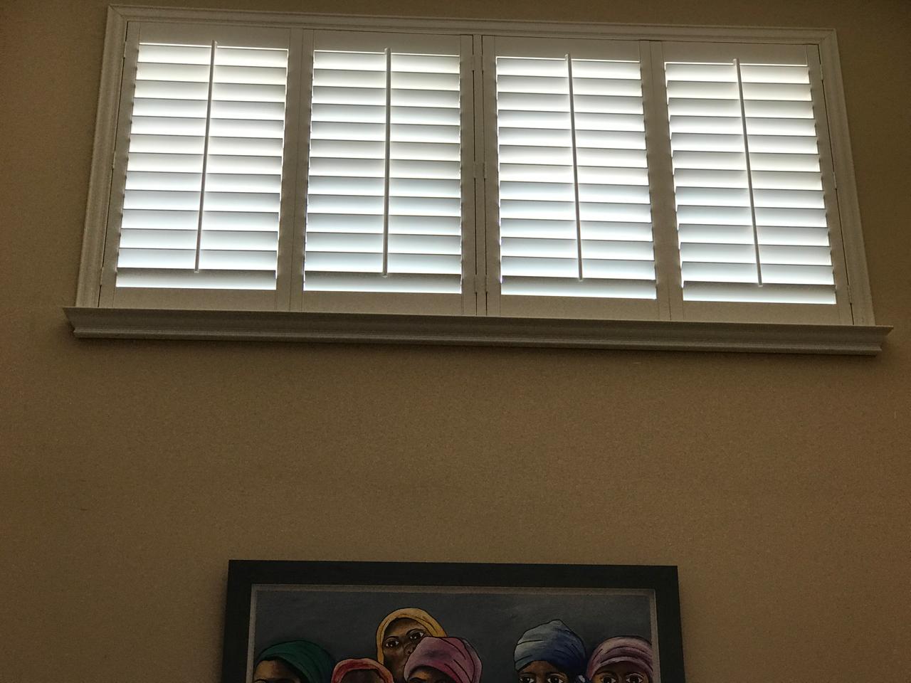 shutters in a living room