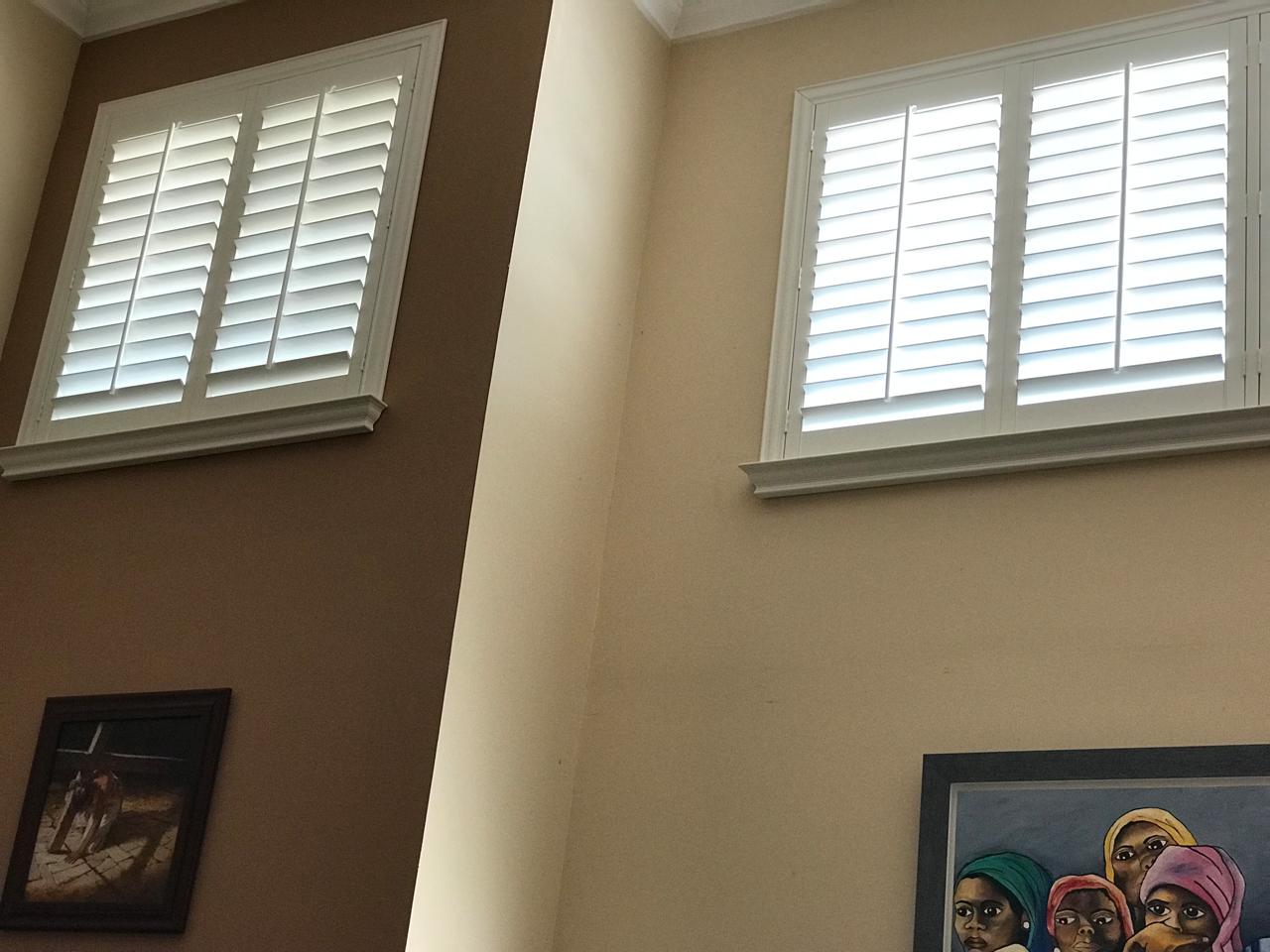 shutters in a living room