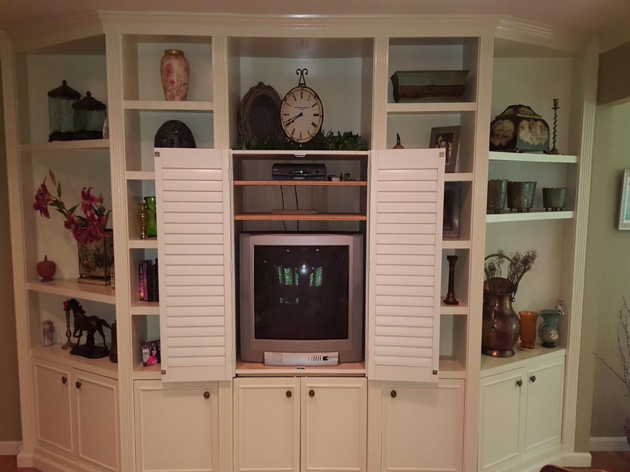 shutters in a living room