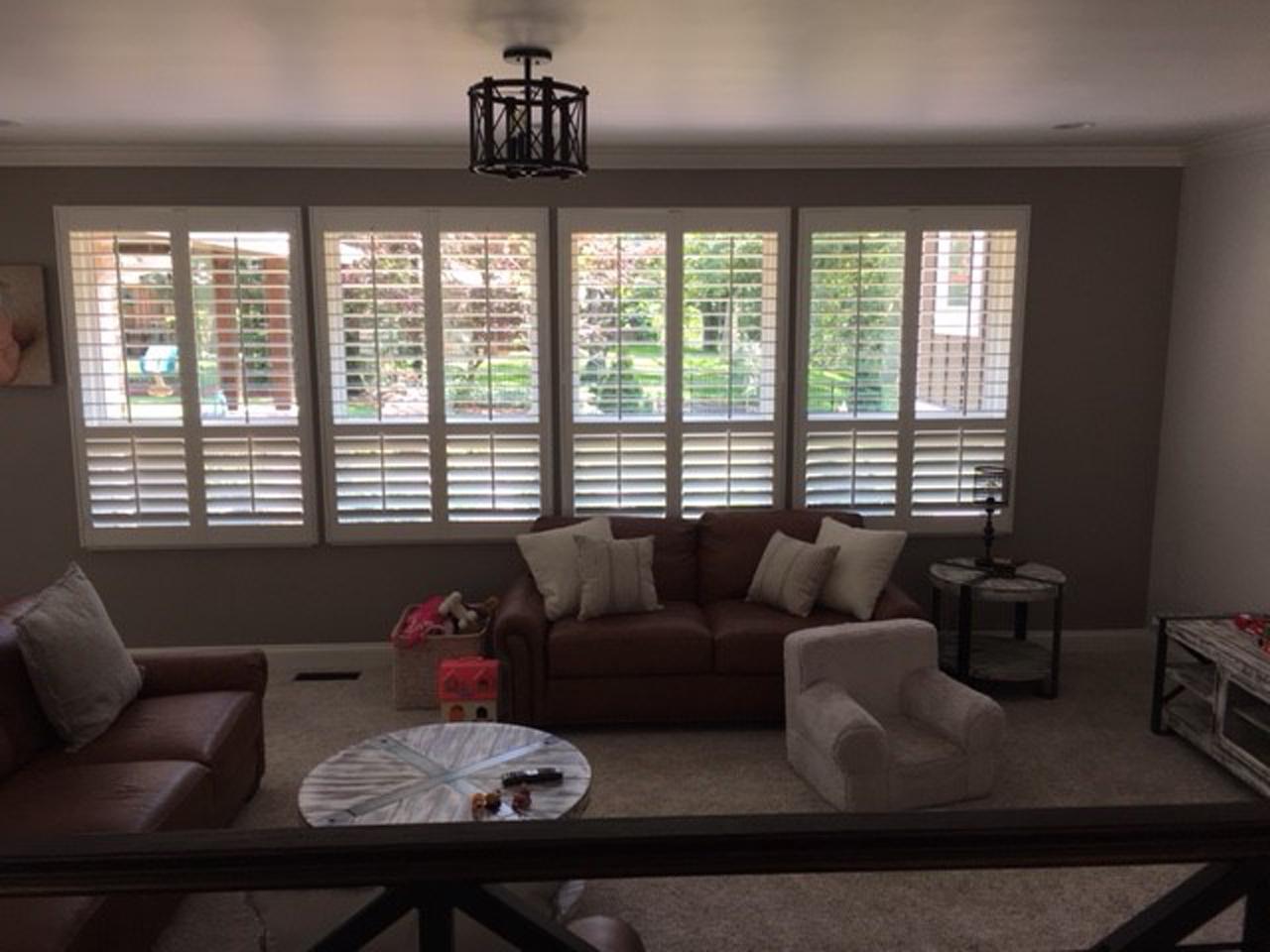 shutters in a living room