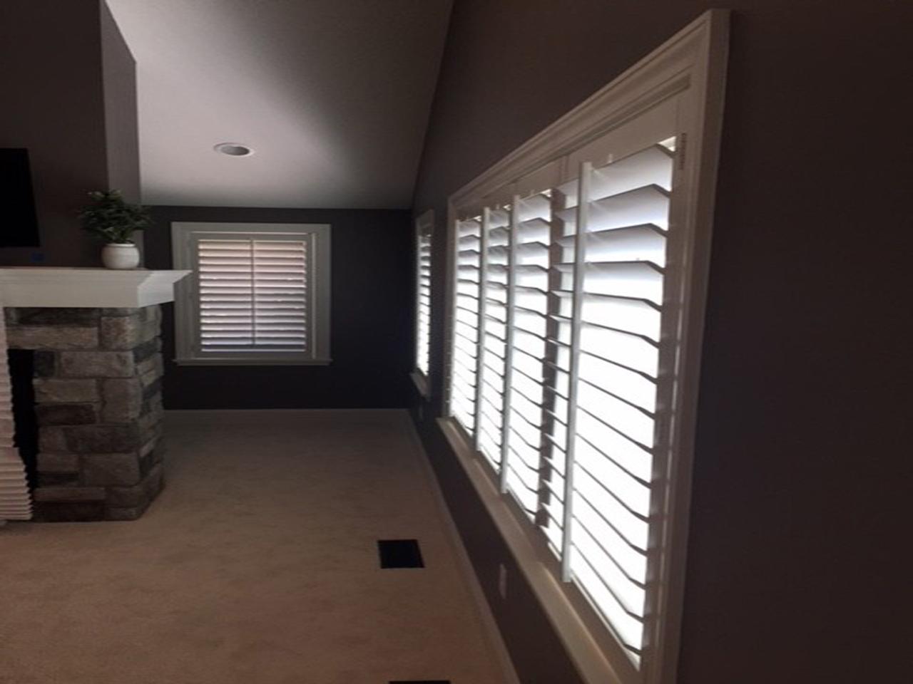 shutters in a living room