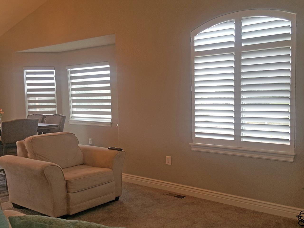 shutters in a living room