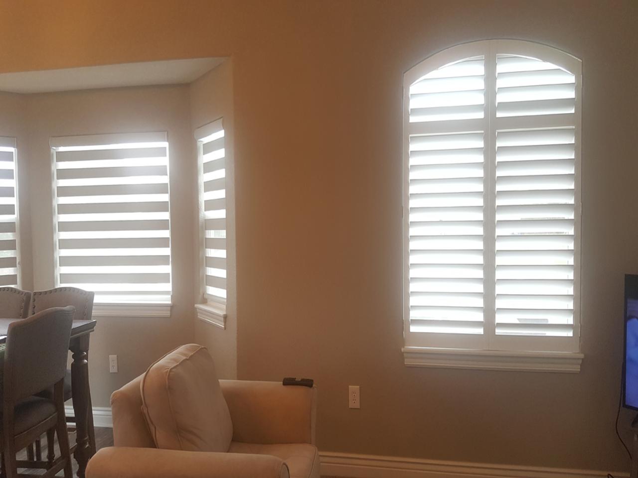 shutters in a living room