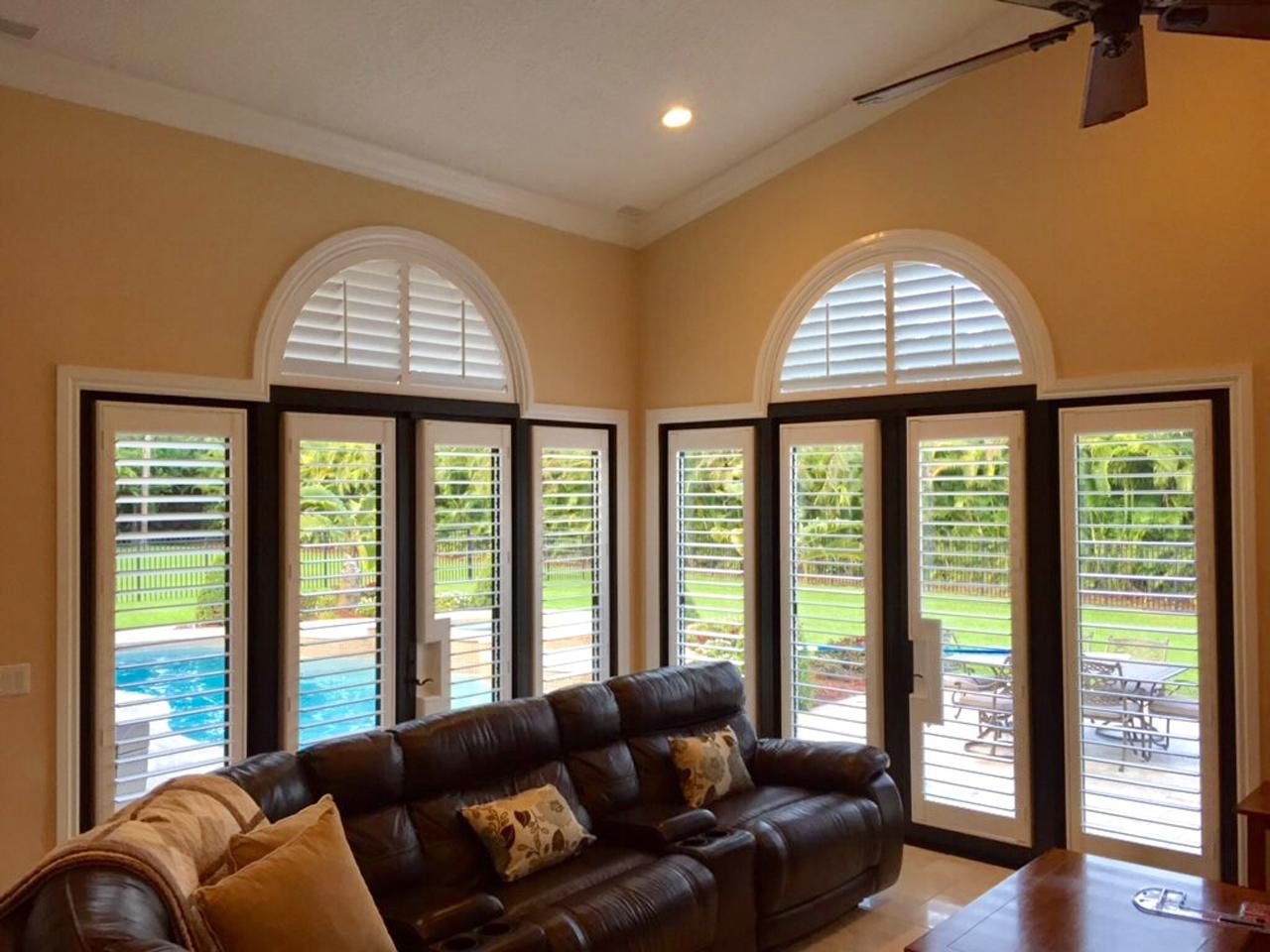 shutters in a living room