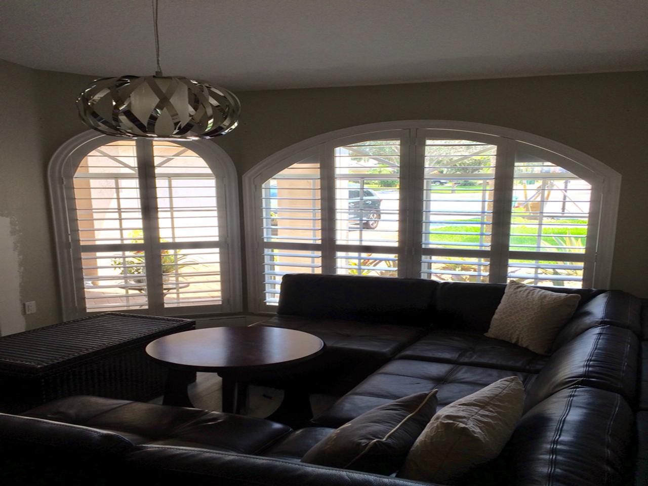 shutters in a living room