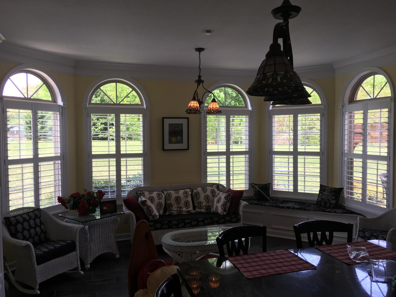 shutters in a living room