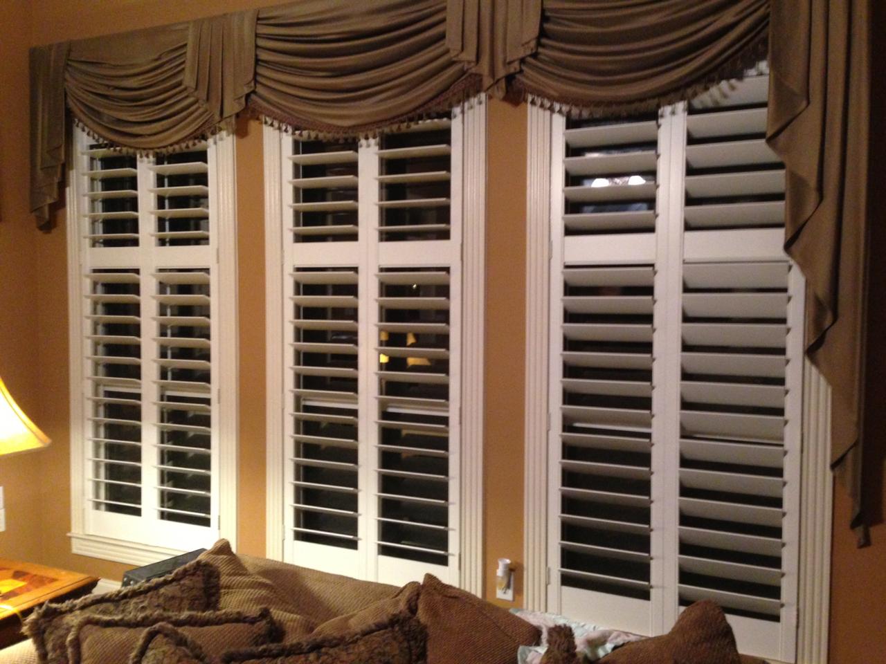 shutters in a living room