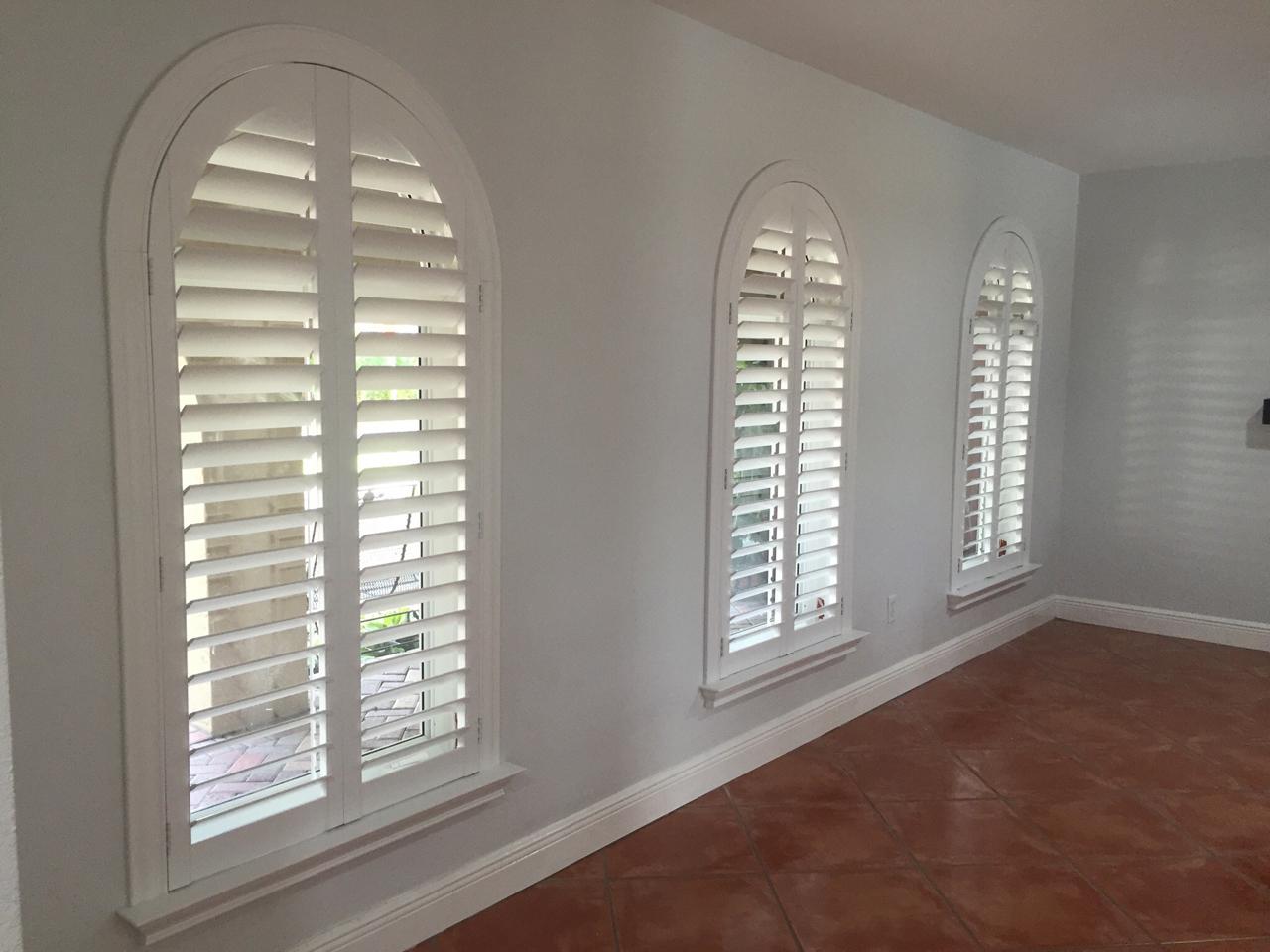 shutters in a living room