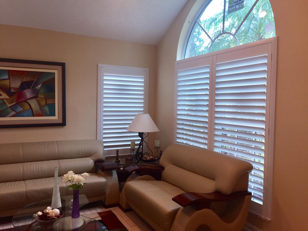 shutters in a living room