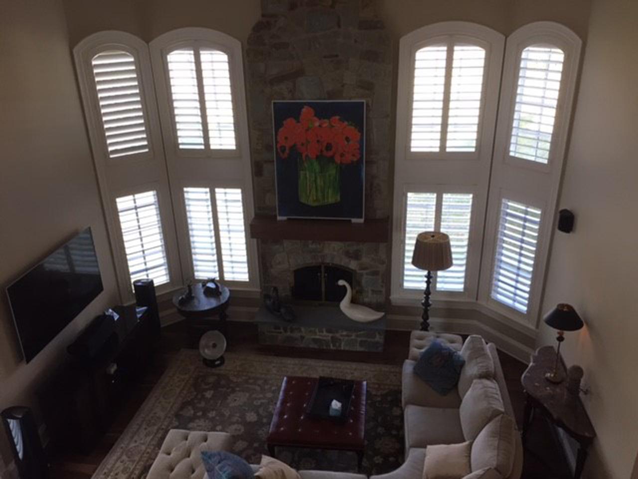 shutters in a living room