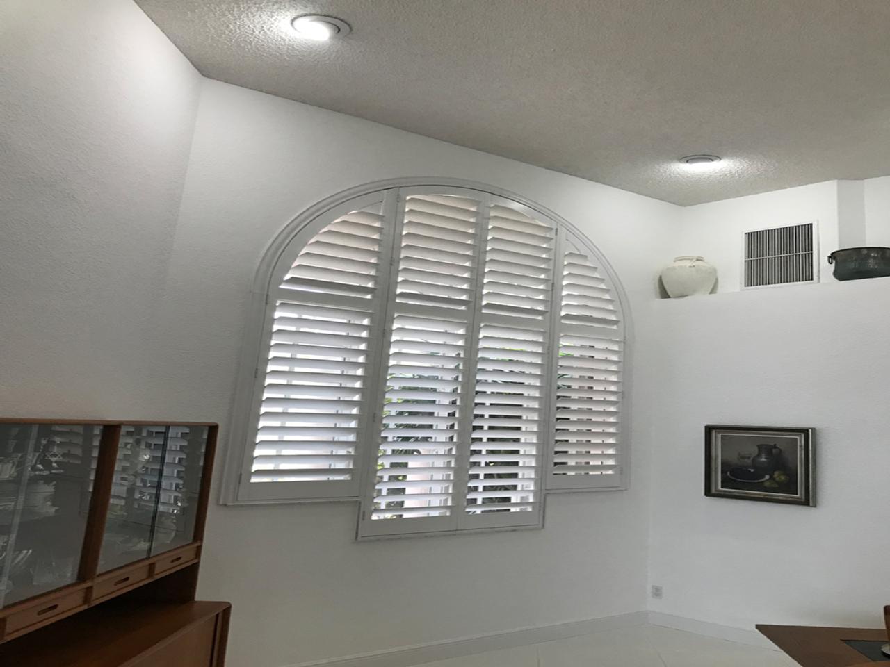 shutters in a living room