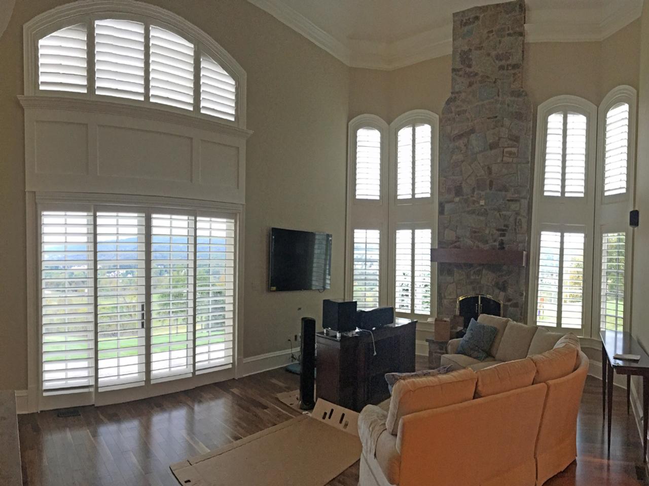 shutters in a living room