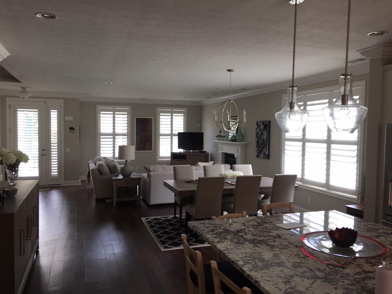 shutters in a living room