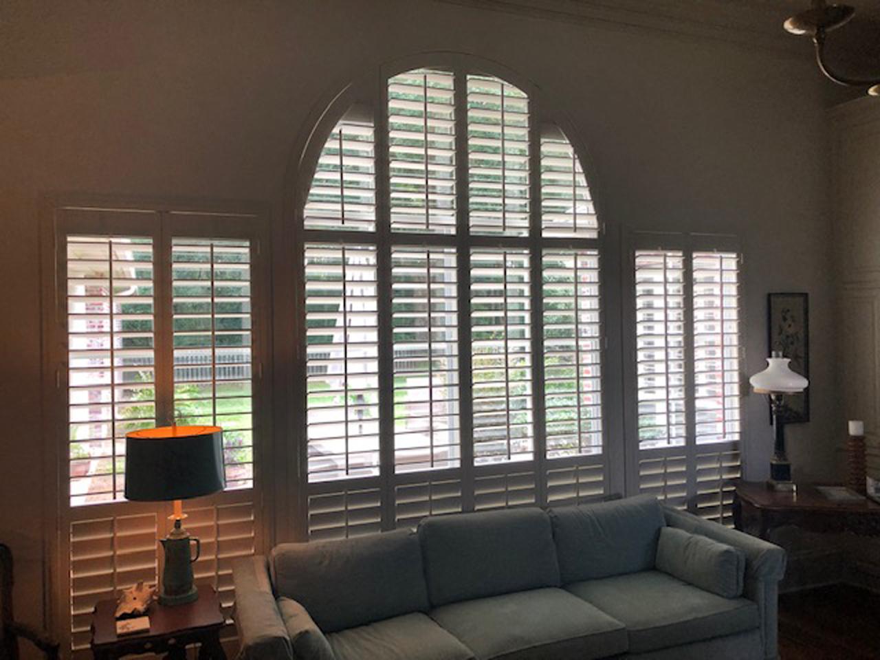 shutters in a living room