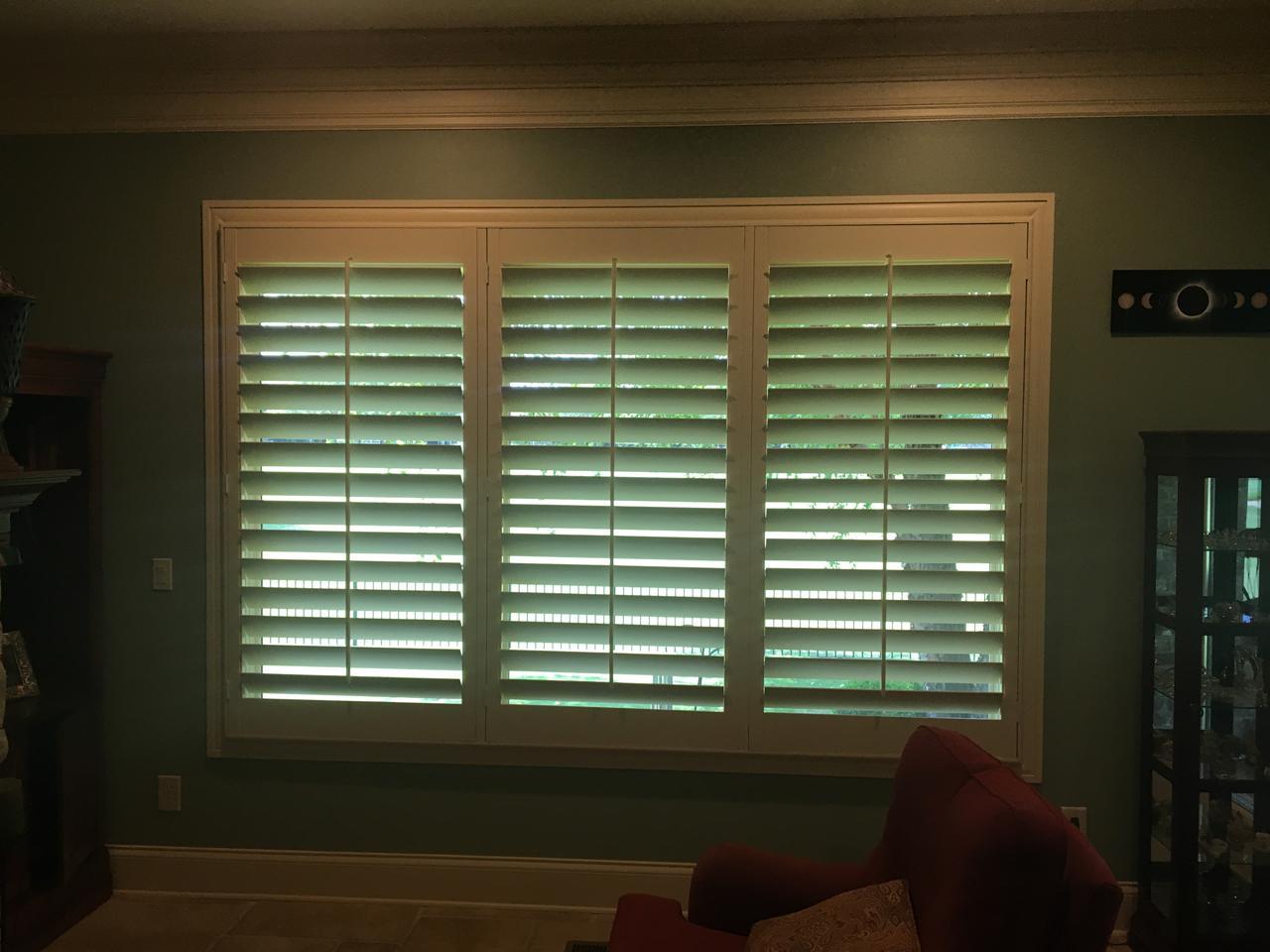 shutters in a living room