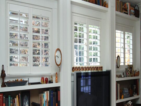 shutters in a living room