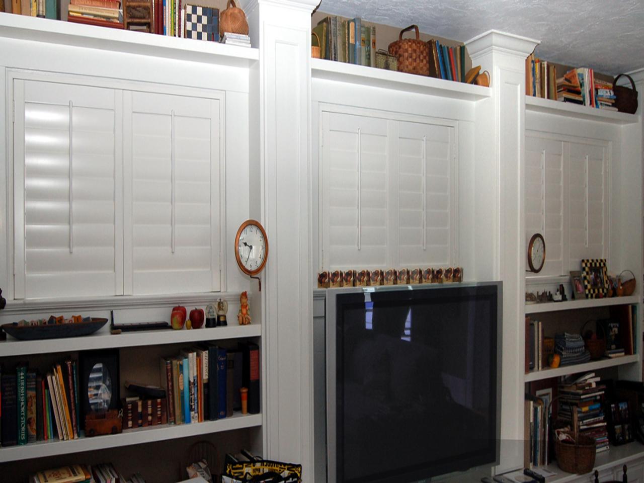 shutters in a living room