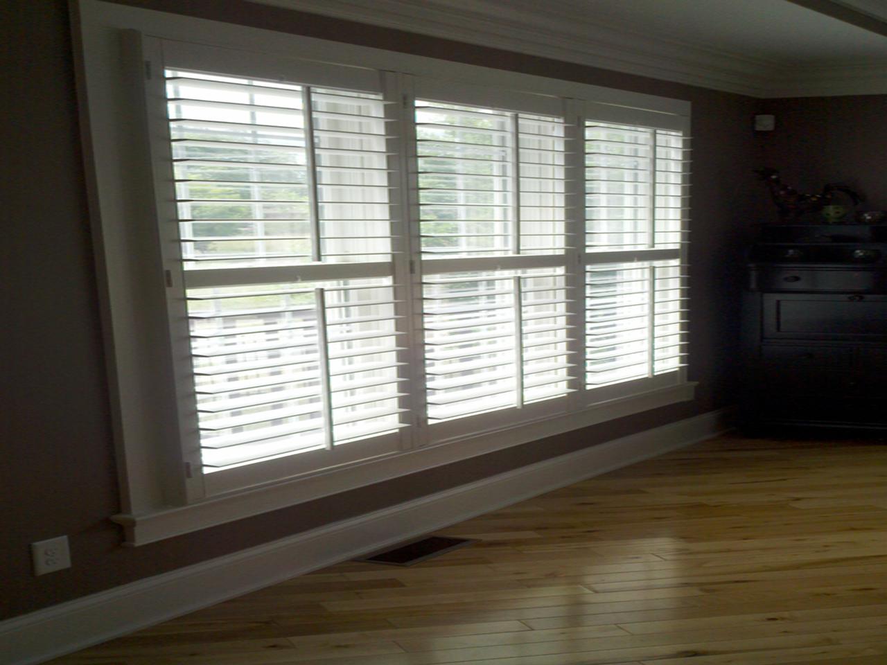 shutters in a living room