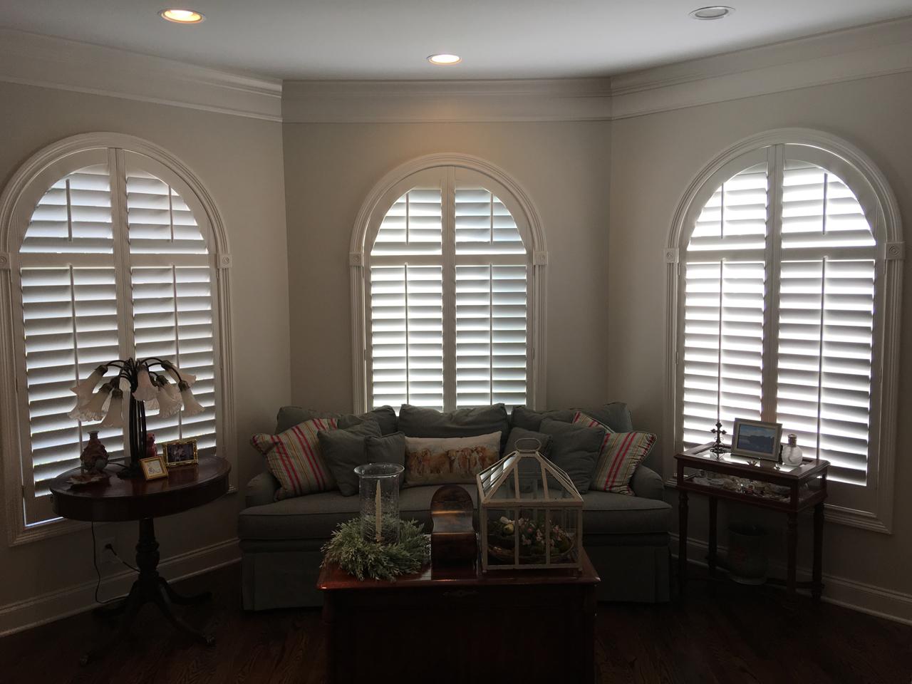 shutters in a living room