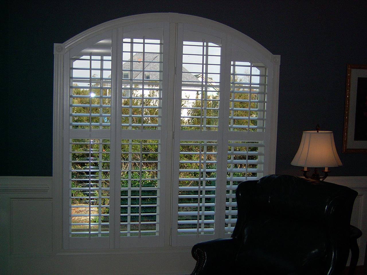 shutters in a living room