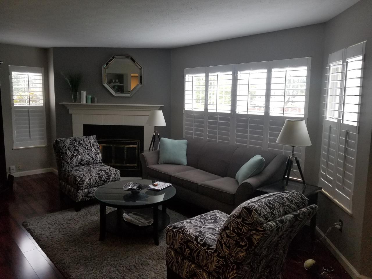 shutters in a living room