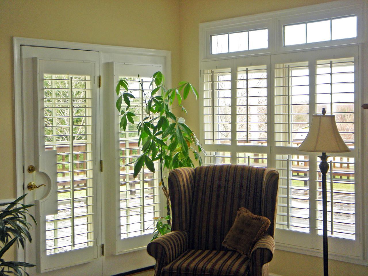 shutters in a living room