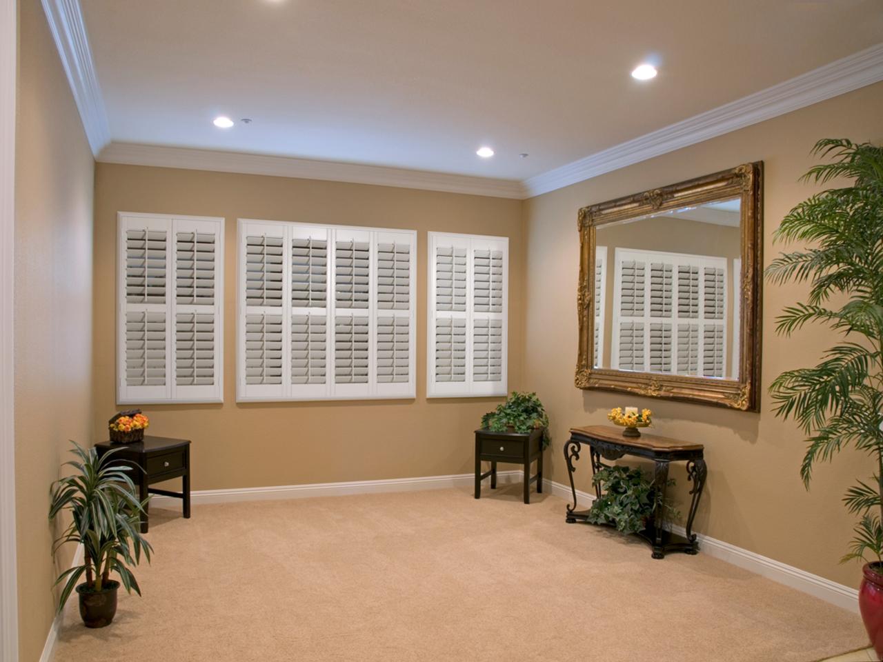 shutters in a living room