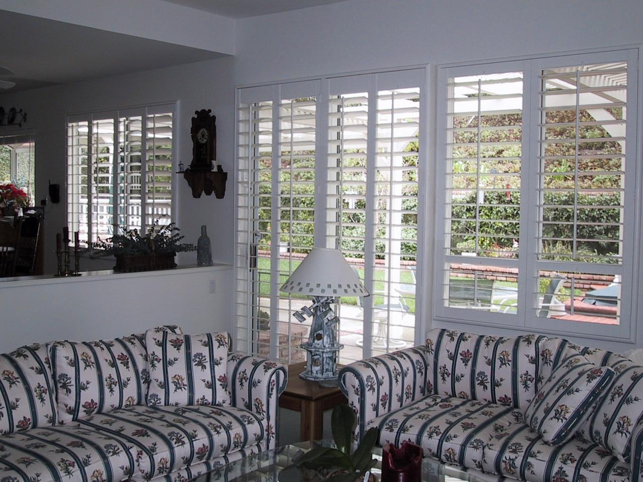 shutters in a living room