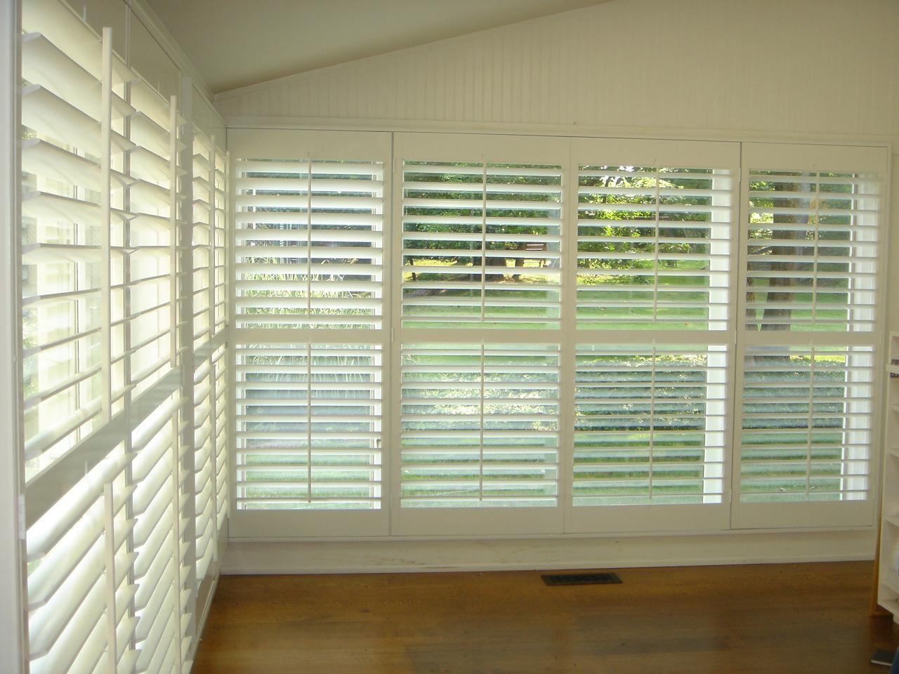 shutters in a living room