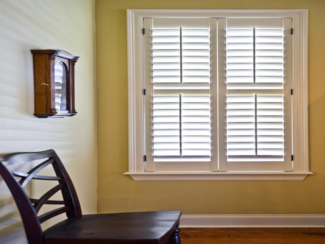 shutters in a living room