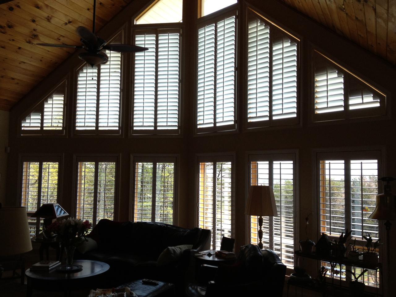 shutters in a living room