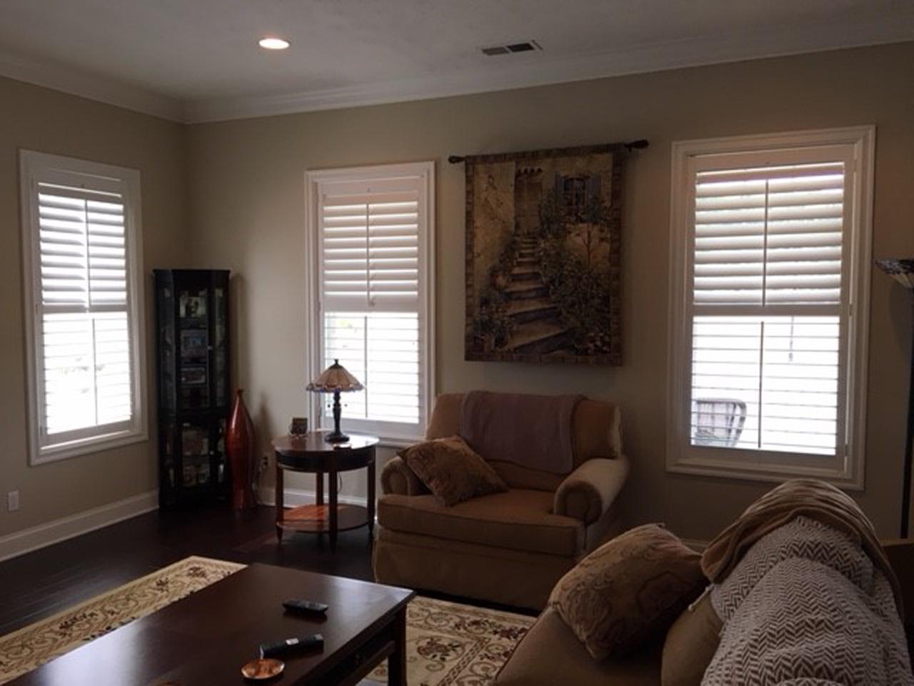 shutters in a living room