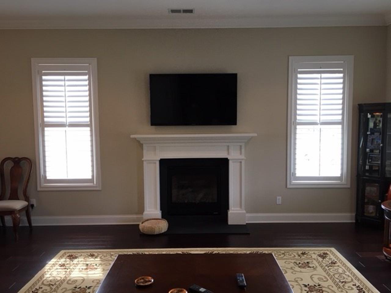 shutters in a living room